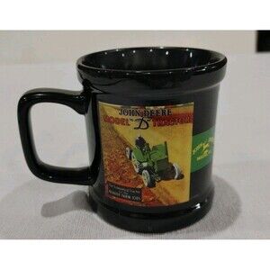 JOHN DEERE Coffee & Tea Cup Mug Diesel Model D Tractor Advertisement